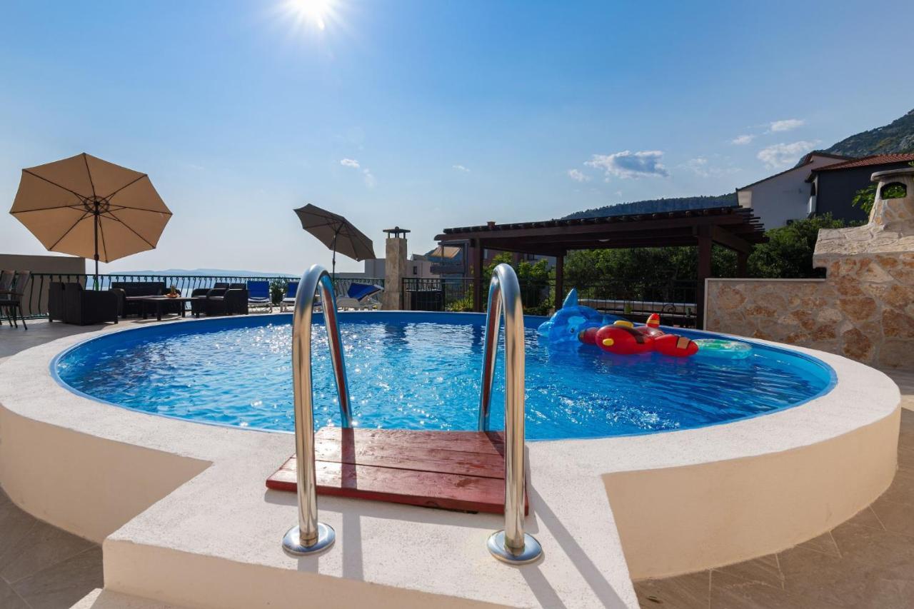Navis Sea View Apartment With Pool Makarska Exterior foto