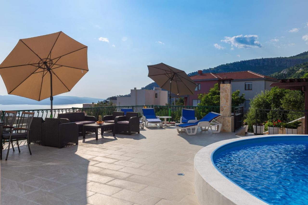 Navis Sea View Apartment With Pool Makarska Exterior foto