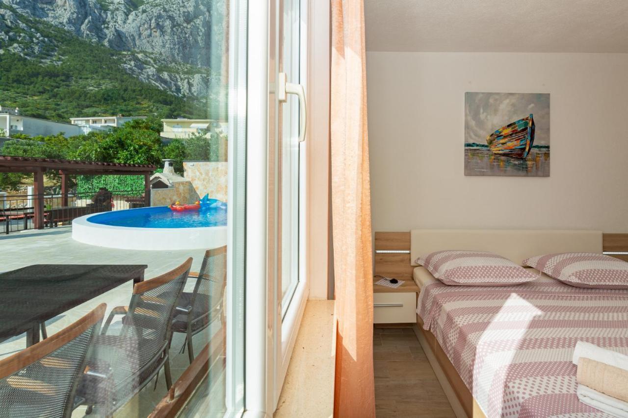 Navis Sea View Apartment With Pool Makarska Exterior foto
